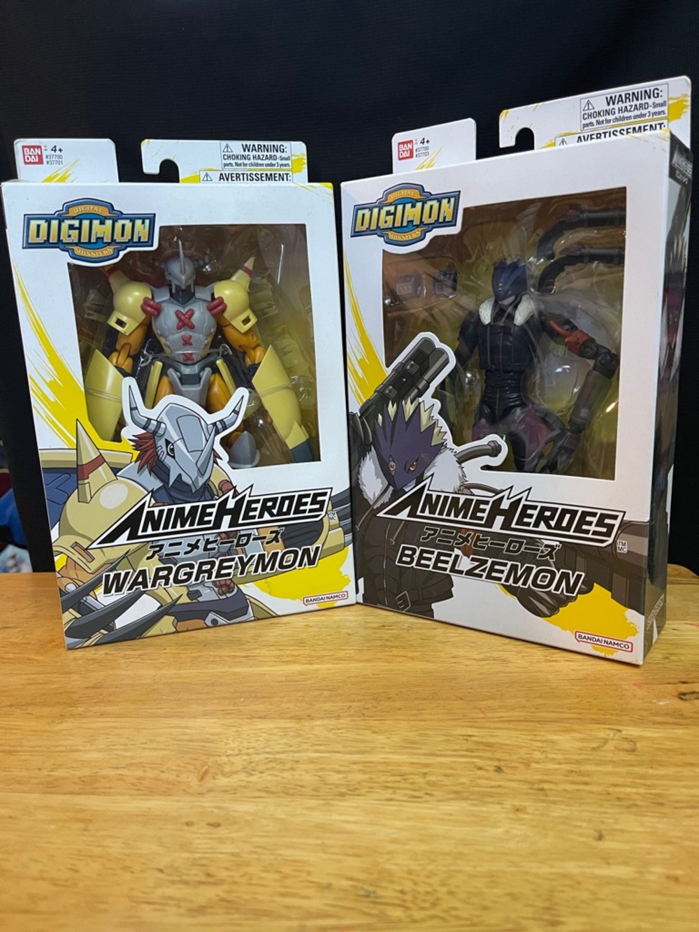 Digimon Anime Heroes Wargreymon & Beelzemon Set - Yellow, Black